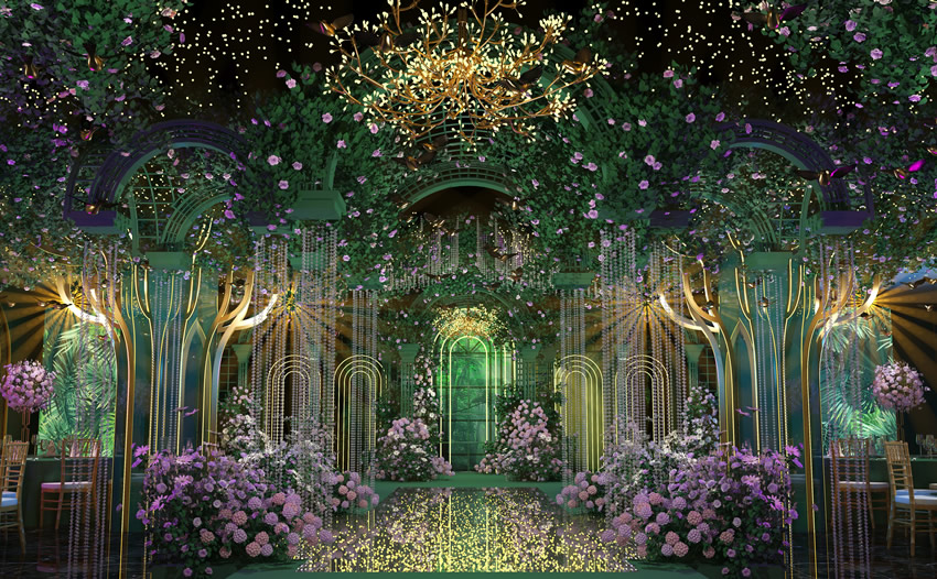 达川奇妙森林婚礼堂效果展示