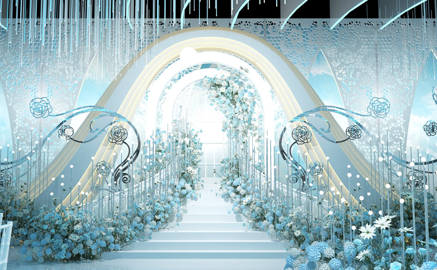 达川釡香烙馍村水晶厅效果展示